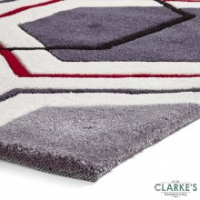 Additional picture of Hong Kong Rug HK7526 Cream/Red 150x230cm
