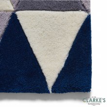 Additional picture of Hong Kong Rug HK3653 Grey / Navy 120 x 170cm