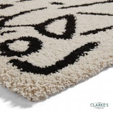 Additional picture of Royal Nomadic A637 White/Black Rug 120 x 170cm
