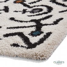 Additional picture of Royal Nomadic A637 Cream/Black Rug 120 x 170cm