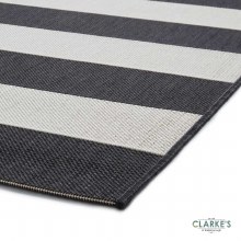 Additional picture of Santa Monica 48644 Outdoor Rug Black/White 120 x 170cm