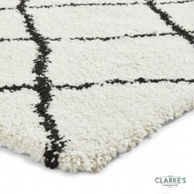 Additional picture of Scandi Berber G257 White/Black Rug 120 x 170cm