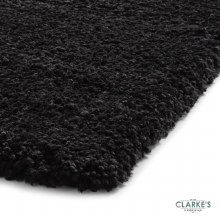 Additional picture of Sierra 9000 Shaggy  Black Rug 120x x 170cm