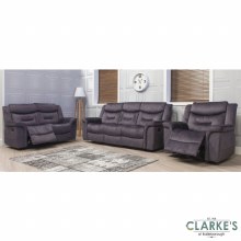 Additional picture of Silvano 2 Seater Recliner Sofa Grey