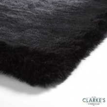 Additional picture of Super Teddy Black Rug 120 x 170cm