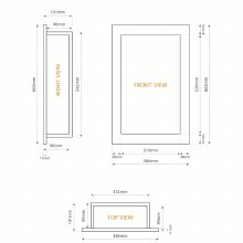 Additional picture of ARC Hydroset Shower Niche 12 x 20 inch