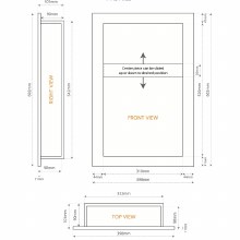 Additional picture of ARC Hydroset Shower Niche 12 x 6 / 12 x 12 inch