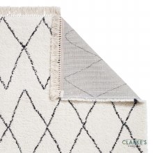 Additional picture of Boho 8280 White/Black Rug 120 x 170cm