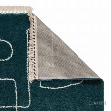 Additional picture of Boho A474 Dark Green Rug 160 x 220cm
