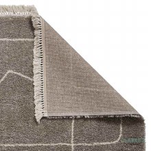 Additional picture of Boho A474 Grey/Cream Rug 120 x 170cm