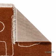 Additional picture of Boho A474 Rust Rug 120 x 170cm