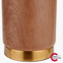 Additional picture of Carrara Wood Effect Base Table Lamp