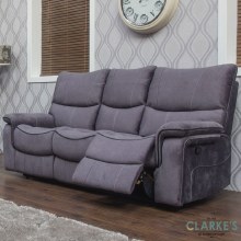 Additional picture of Emilio 3 Seater Recliner Sofa Dark Grey