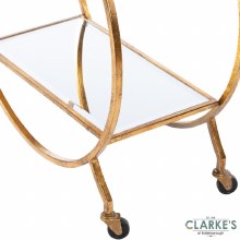 Additional picture of Harriet Gold Drinks Trolley