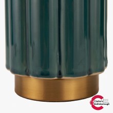 Additional picture of Lushan Green Scalloped Ceramic Table Lamp