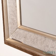 Additional picture of Reflection Antique Champagne Mirror 90cm
