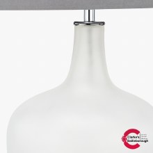 Additional picture of Tamsin Frosted White Glass Table Lamp
