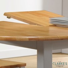 Additional picture of Thames Oval Extending Dining Set Grey