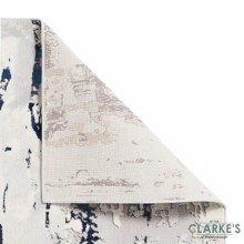 Additional picture of Apollo GR579 Grey/Navy Rug 120 x 170cm