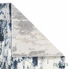 Additional picture of Apollo GR580 Grey/Navy Rug 120 x 170cm