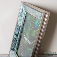 Additional picture of Arctic Leaf Mirrored Photo Frame 8x10