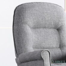Additional picture of Barna Light Grey Armchair