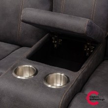 Additional picture of Brooklyn 2 Seater Sofa Charcoal with Console