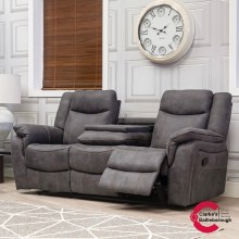 Additional picture of Brooklyn 3 Seater Sofa Charcoal with Drop Down Table