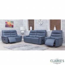 Additional picture of Cadiz Power recliner Blue