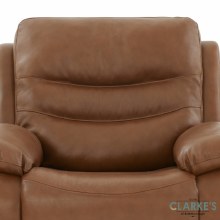 Additional picture of Cara 1 Seater Leather Recliner Armchair Brown