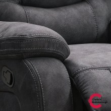Additional picture of Cerrie 1 Seater Recliner Dark Grey
