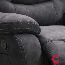 Additional picture of Cerrie 2 Seater Recliner Sofa Dark Grey