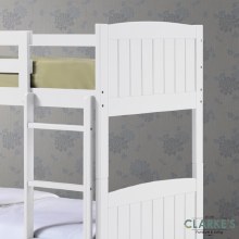 Additional picture of Cassie white bunk bed