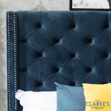 Additional picture of Chelsea Velvet 5ft Bed Frame Midnight Blue