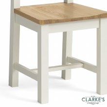 Additional picture of Chichester Ivory Slatted Back Dining Chair