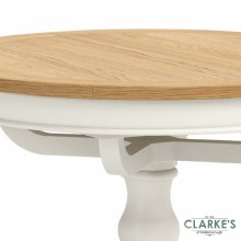 Additional picture of Chichester Ivory Round Extending Dining Table