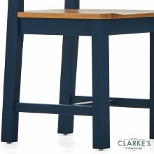 Additional picture of Chichester Navy Slatted Back Dining Chair