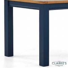 Additional picture of Chichester Navy Fixed Dining Table 150cm