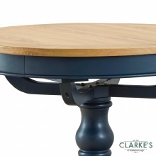 Additional picture of Chichester Navy Round Extending Dining Table