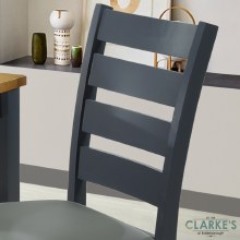 Additional picture of Columbia Dining Chair Charcoal with PU Seat