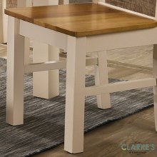 Additional picture of Columbia Dining Chair Cream with Oak Seat