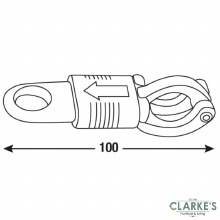 Additional picture of Connex Panic Hook with Eye 100 mm