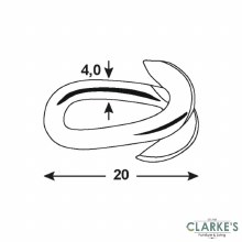 Additional picture of Connex Replacement Chain Link Stainless Steel 4 x 20mm | 2 Pack