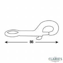 Additional picture of Connex Bolt Snap Hook with Fixed Ring 86 mm