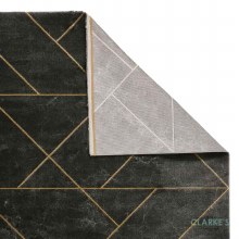 Additional picture of Craft 23486 Dark Grey / Gold Rug  120 x 170cm