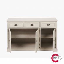 Additional picture of Croft Linen Pine Wood Large Sideboard