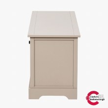 Additional picture of Devonshire Putty Pine Wood 3 Drawer 3 Basket Unit