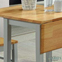 Additional picture of Dropleaf Dining Set Grey