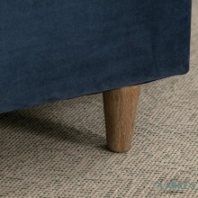 Additional picture of Duval Velvet 5ft Bed Frame Navy Blue