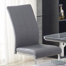 Additional picture of Edel Dining Chair Dark Grey